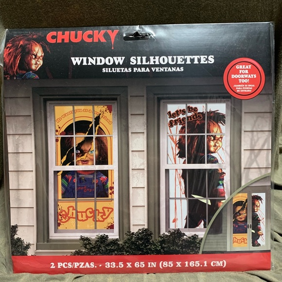 3/$30 Chucky Window Silhouettes 2 pcs - Picture 1 of 7